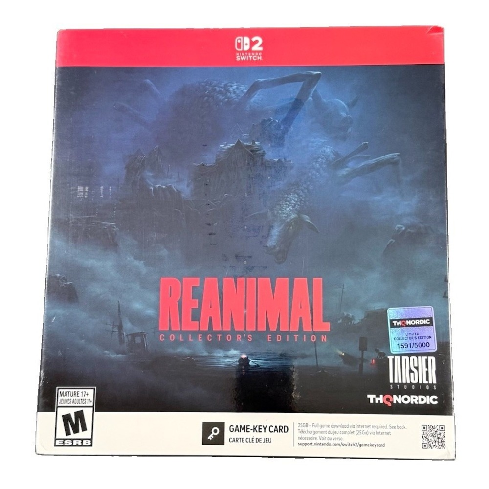 REANIMAL Collectors Edition Nintendo Switch 2 Tarsier Limited 1591/5000 Horror